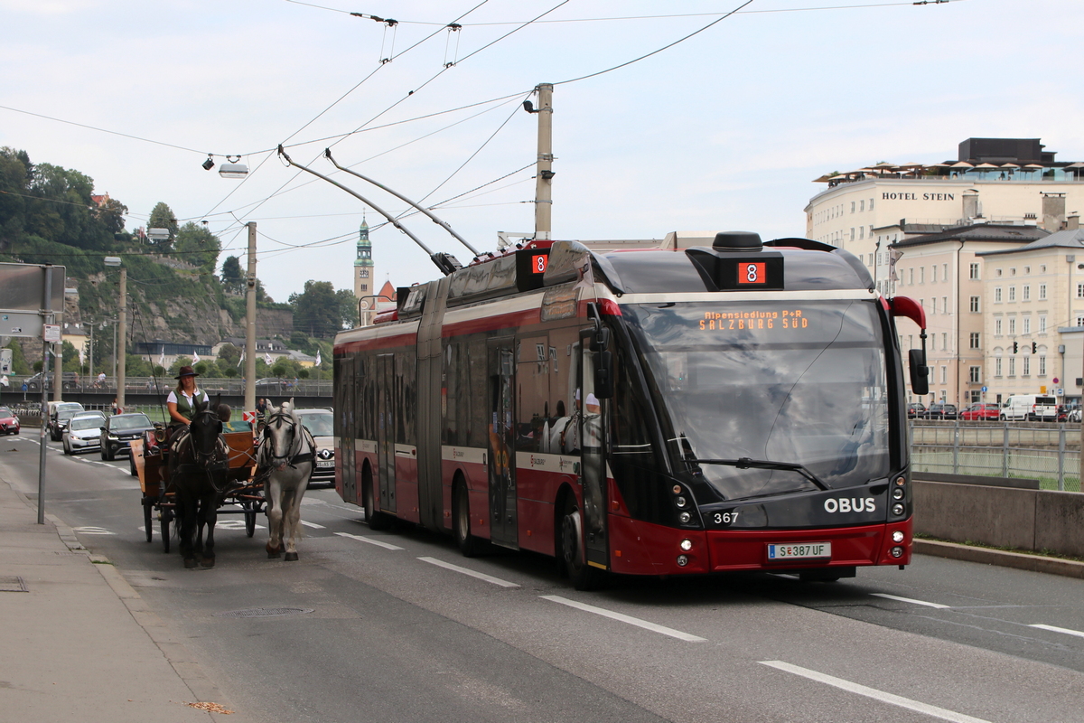 Зальцбург, Solaris Trollino III 18 AC MetroStyle № 367; Транспорт и животные