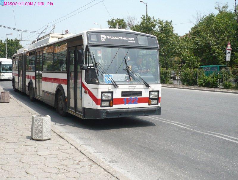 Пловдив, Van Hool AG 280T № 122