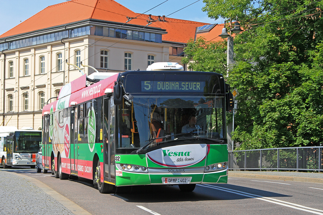 Pardubice, Škoda 28Tr Solaris III № 402