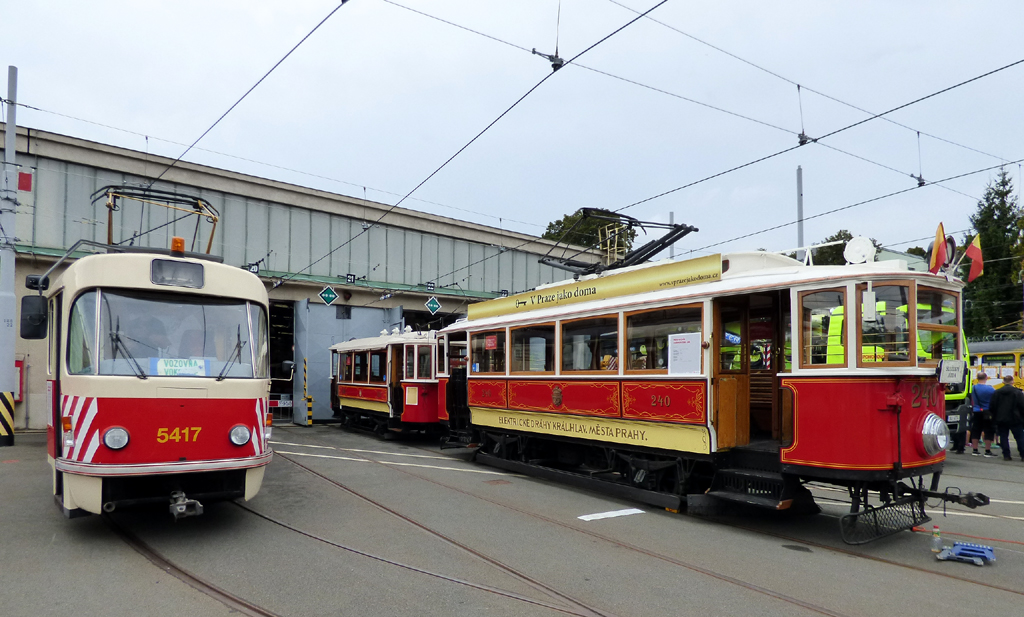 Прага, Tatra T3M № 5417; Прага, Ringhoffer DSM № 240