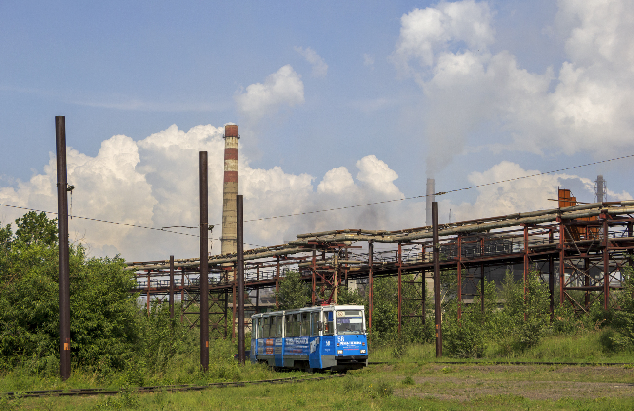 Ачинск, 71-605 (КТМ-5М3) № 58; Ачинск — Трамвайные линии и инфраструктура (Линия на ЗФА)