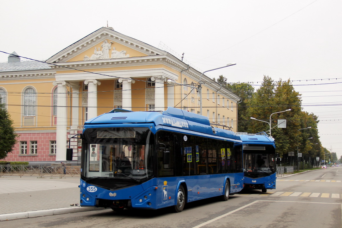 Йошкар-Ола, БКМ 321 № 355; Йошкар-Ола — Официальная презентация новых троллейбусов БКМ-321 Главе Республики Марий Эл и передача ключей от них