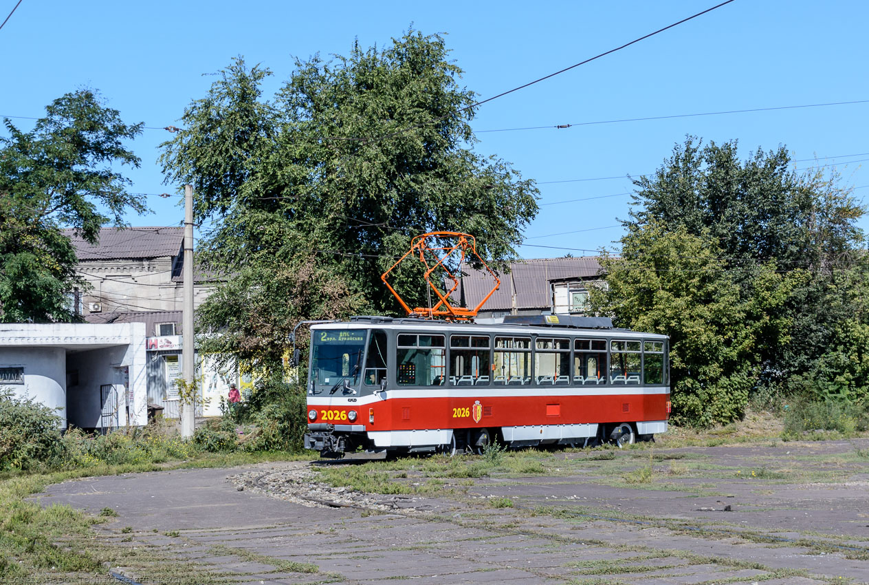 Каменское, Tatra T6A5 № 2026; Каменское — Прибытие и разгрузка новых вагонов