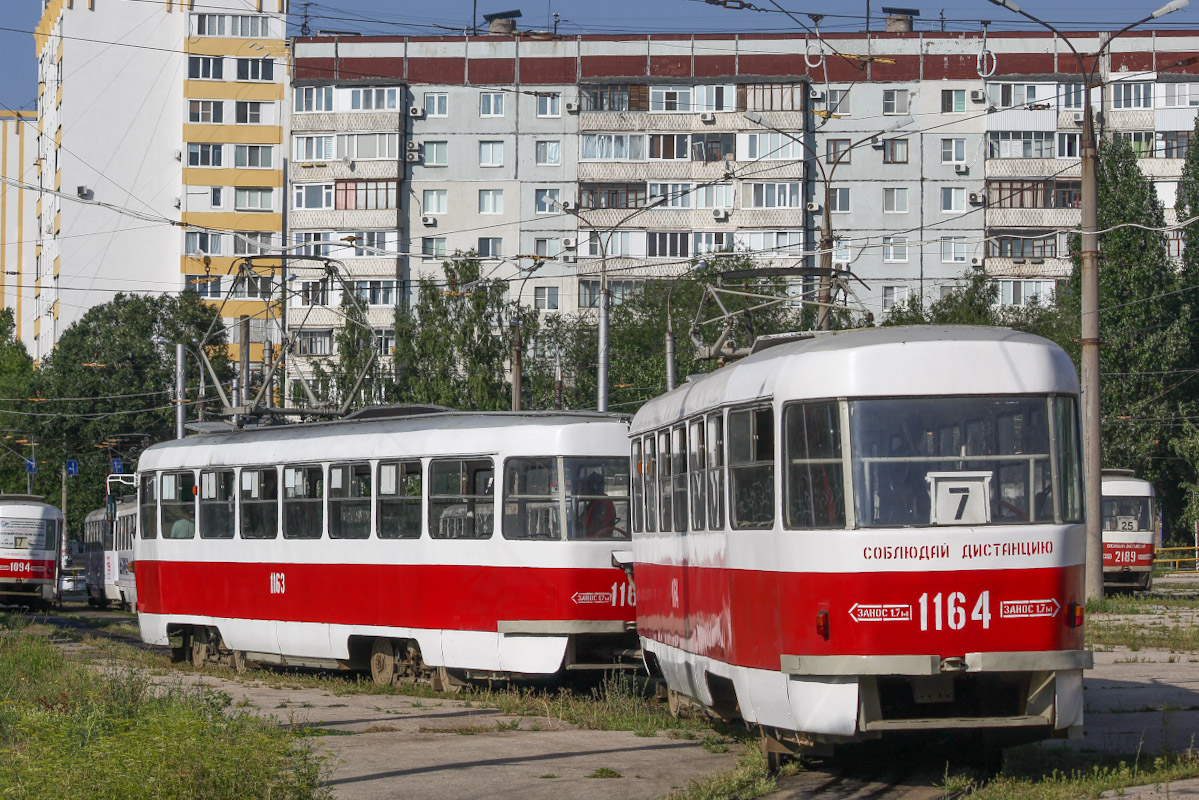 Самара, Tatra T3SU (двухдверная) № 1164