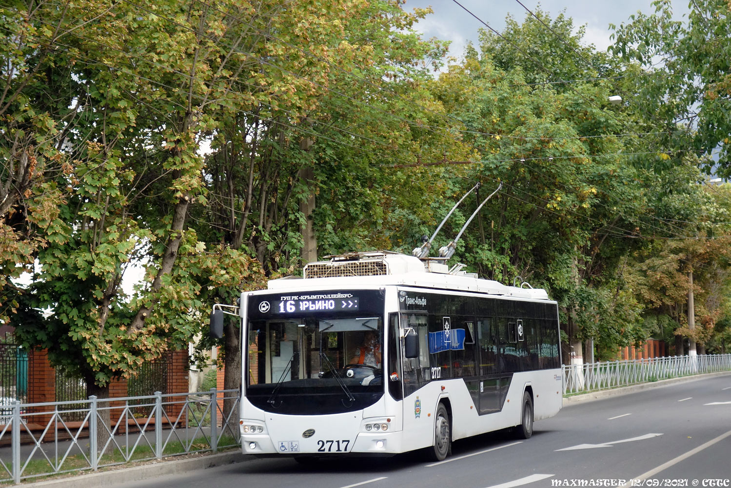 克里米亚无轨电车, VMZ-5298.01 “Avangard” # 2717