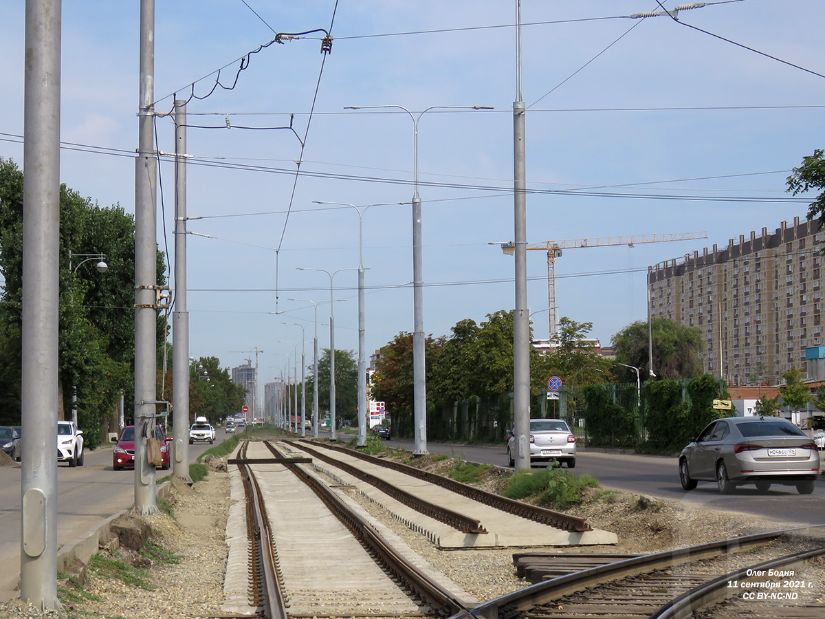 Краснодар — Строительство трамвайной линии по Московской улице