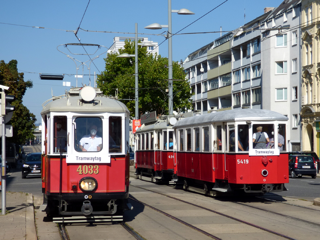 Вена, HW Type M(aw) № 4033; Вена, Graz Type  m3 № 5419; Вена — Tramwaytag 2021