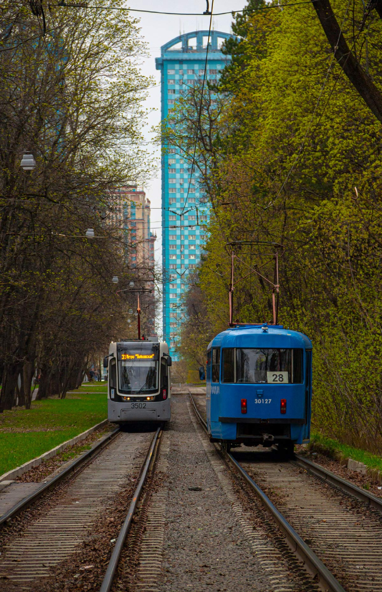 Москва, 71-414 (Pesa Fokstrot) № 3502; Москва, МТТЧ № 30127