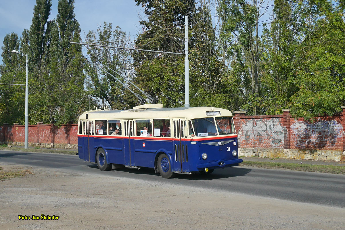 Brno, Škoda 7Tr4 Nr 31; Pilzno — Trolejbusové oslavy 80 let provozu a 85 let výroby / Trolleybus celebrations of 80 years of operation and 85 years of production