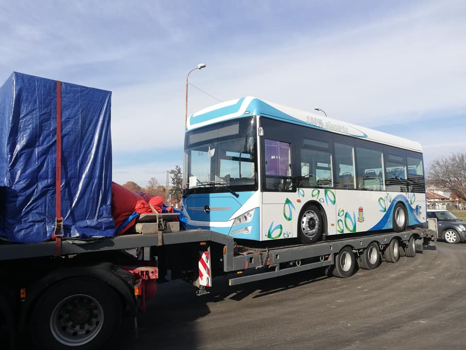 Казанлык — Доставка на новите 7 електробуса от модели: Alfa Bus eCity L08B и Alfa Bus eCity L10.5B — 24.11.2020