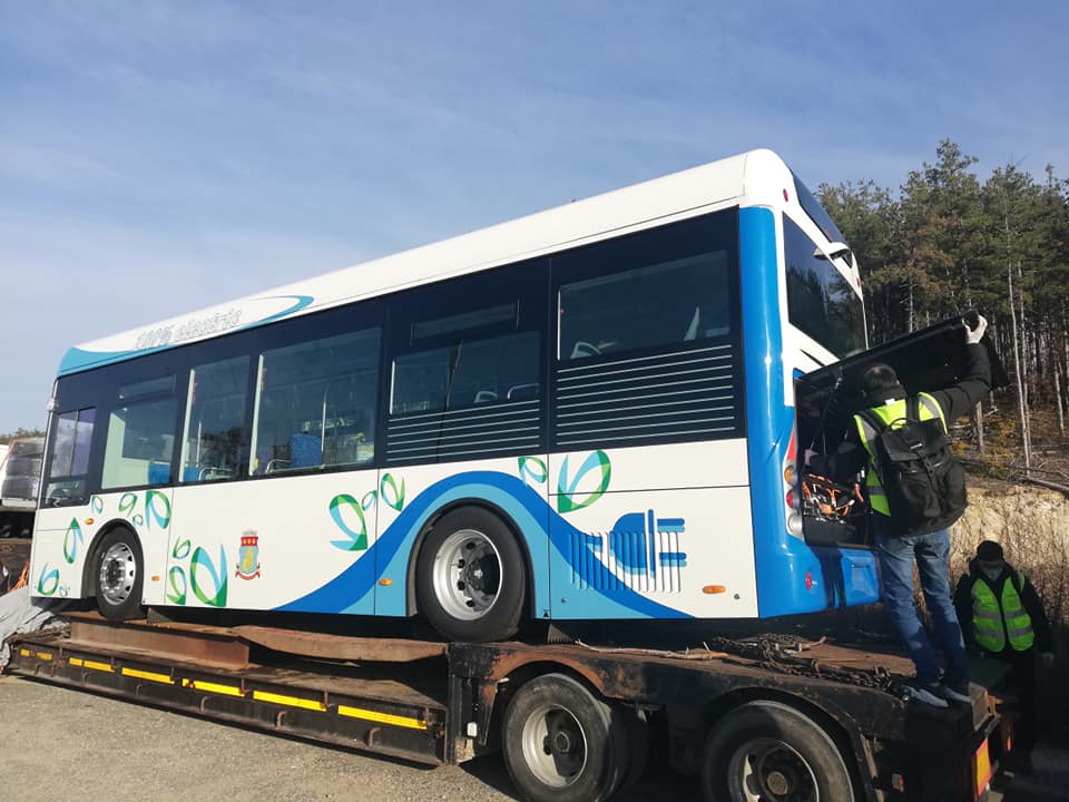 Казанлык — Доставка на новите 7 електробуса от модели: Alfa Bus eCity L08B и Alfa Bus eCity L10.5B — 24.11.2020