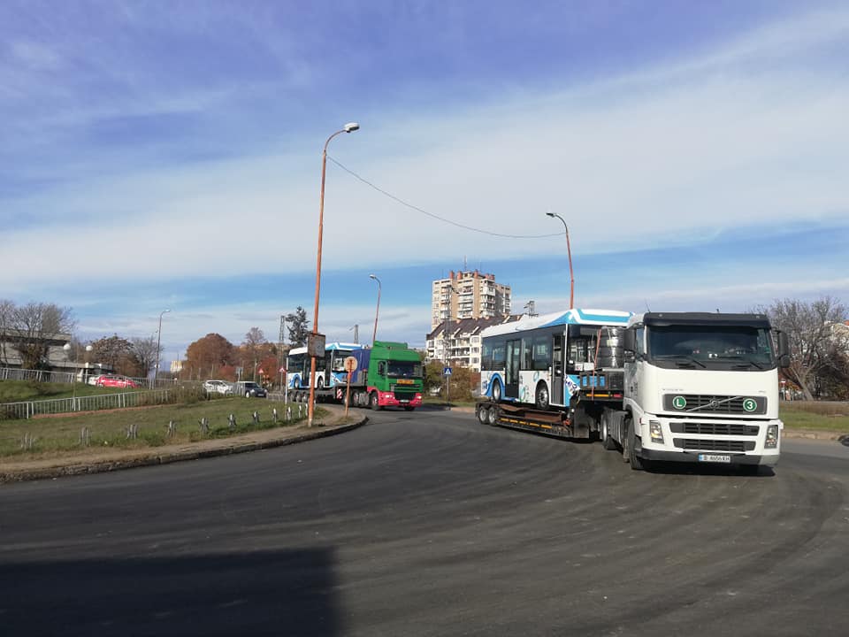 Kazanlak — Delivery of the new 7 electric buses of models: Alfa Bus eCity L08B and Alfa Bus eCity L10.5B — 24.11.2020