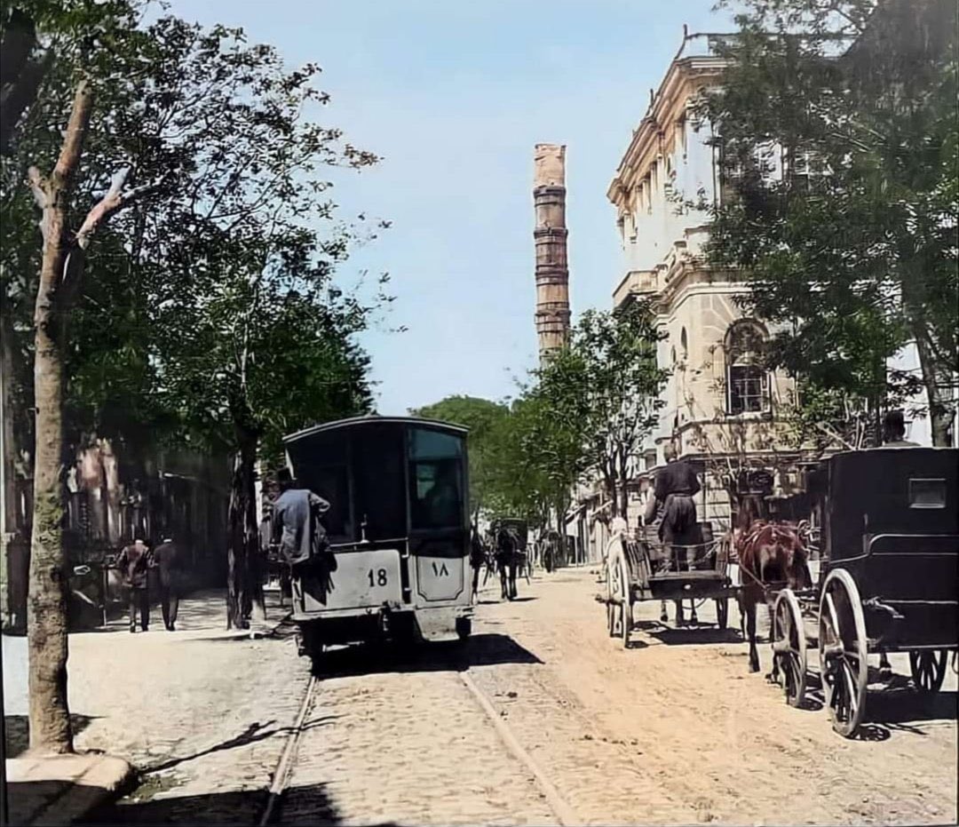 Стамбул, Конка № 18; Стамбул — Исторические фотографии — Конка (1871-1912)
