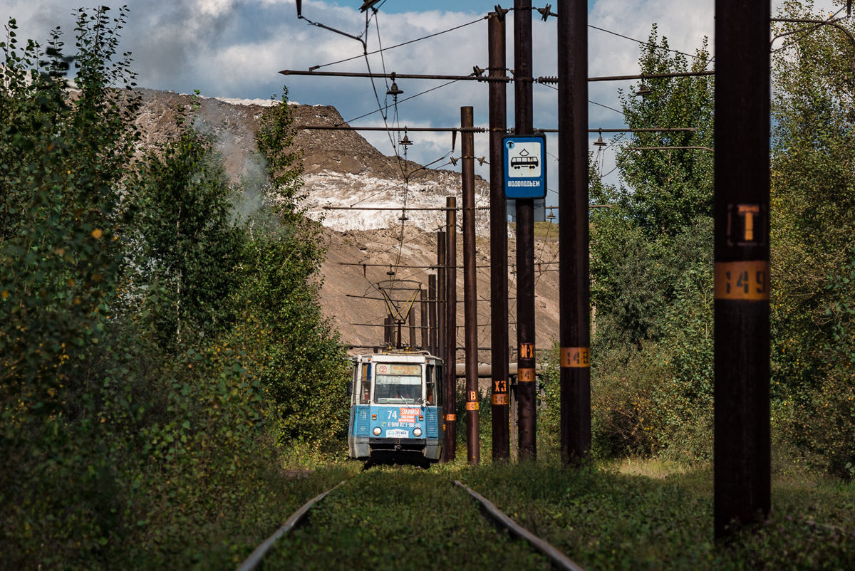 Ачинск, 71-605 (КТМ-5М3) № 74; Ачинск — Трамвайные линии и инфраструктура (Линия на ЗФА)