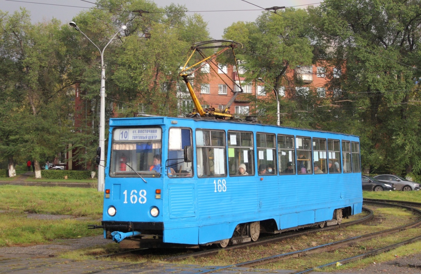 Новокузнецк, 71-605 (КТМ-5М3) № 168 — Фото — Городской электротранспорт