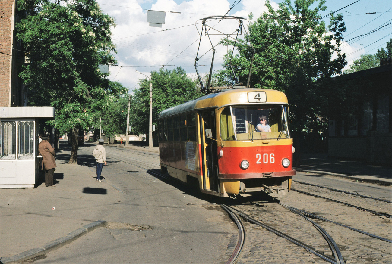 Харьков, Tatra T3SU (двухдверная) № 206