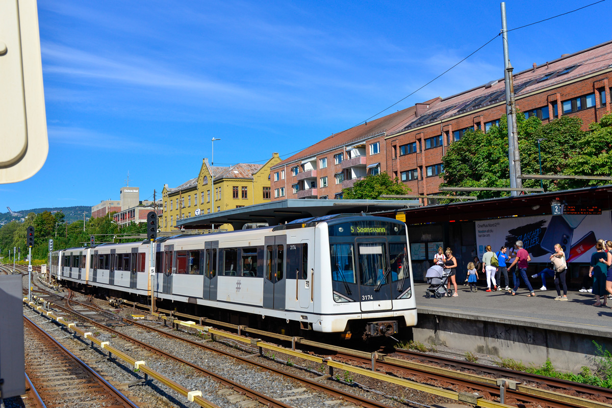 Осло, Siemens MX3000 № 3174; Осло — Метрополитен