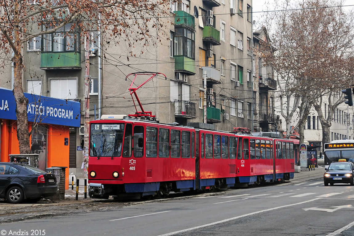 Belgrade, Tatra KT4M-YUB N°. 405