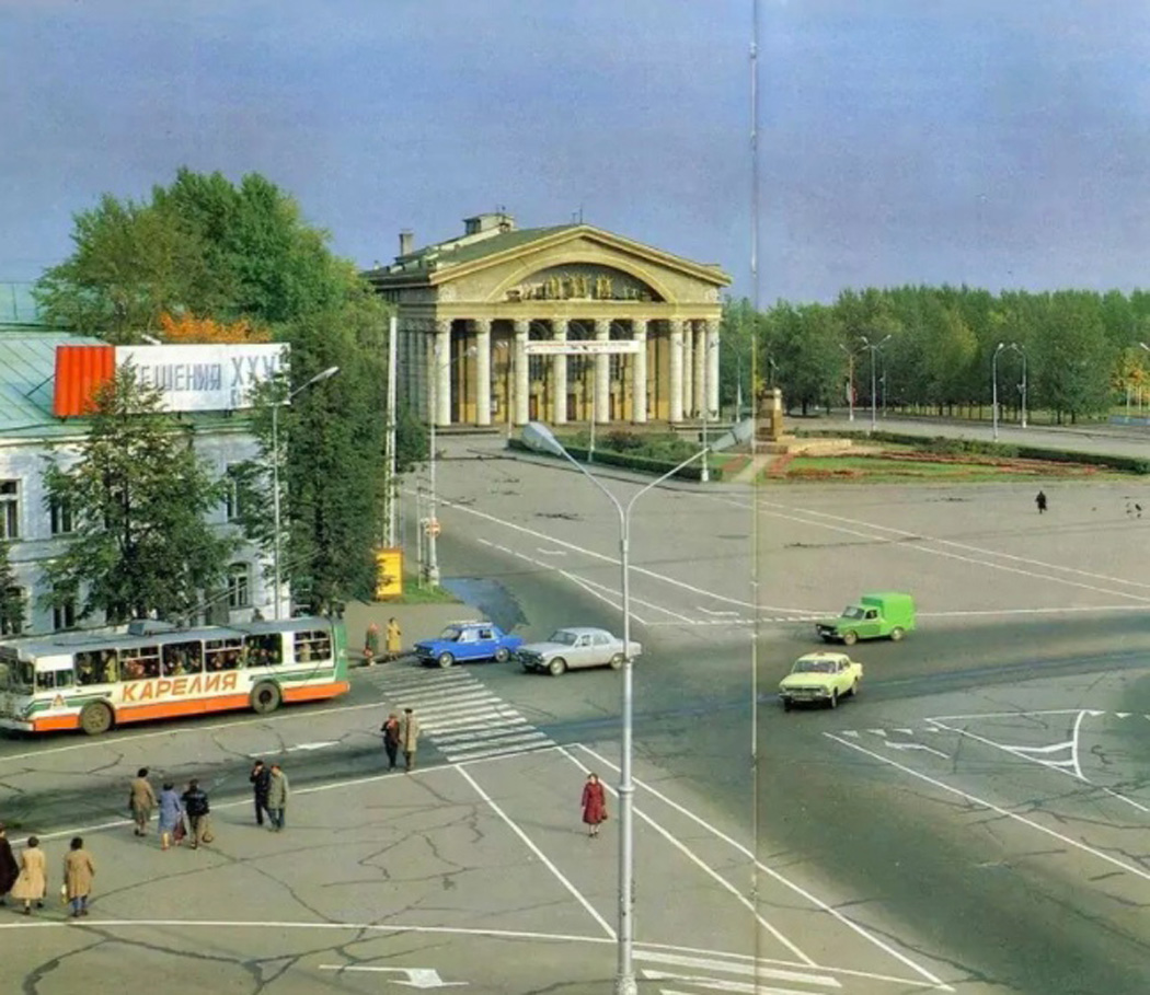 Petrosawodsk, ZiU-682V Nr. 185; Petrosawodsk — Old photos; Petrosawodsk — Trolleybus Lines and Infrastructure