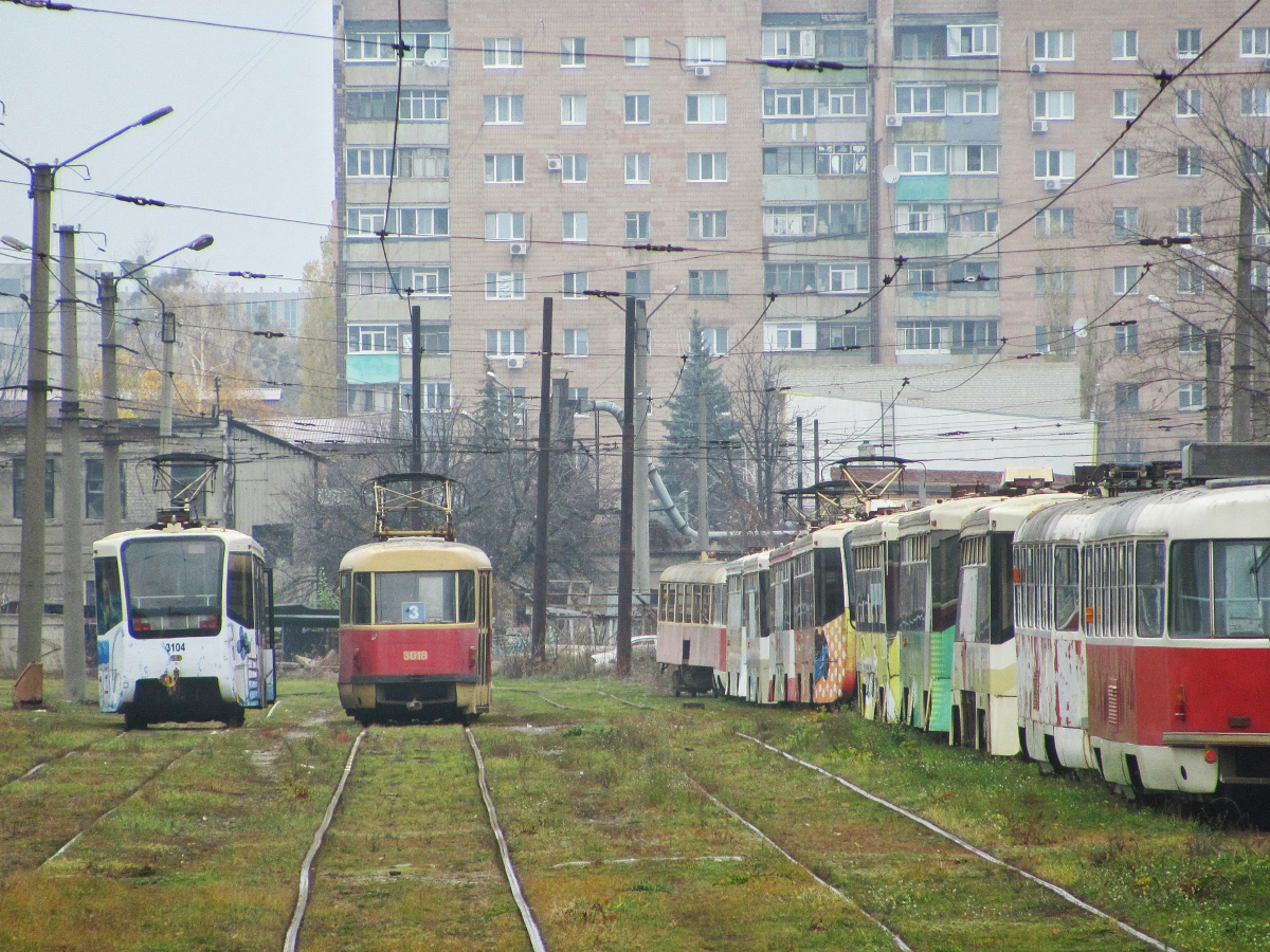 Kharkiv, 71-619KT № 3104; Kharkiv, Tatra T3SU № 3018