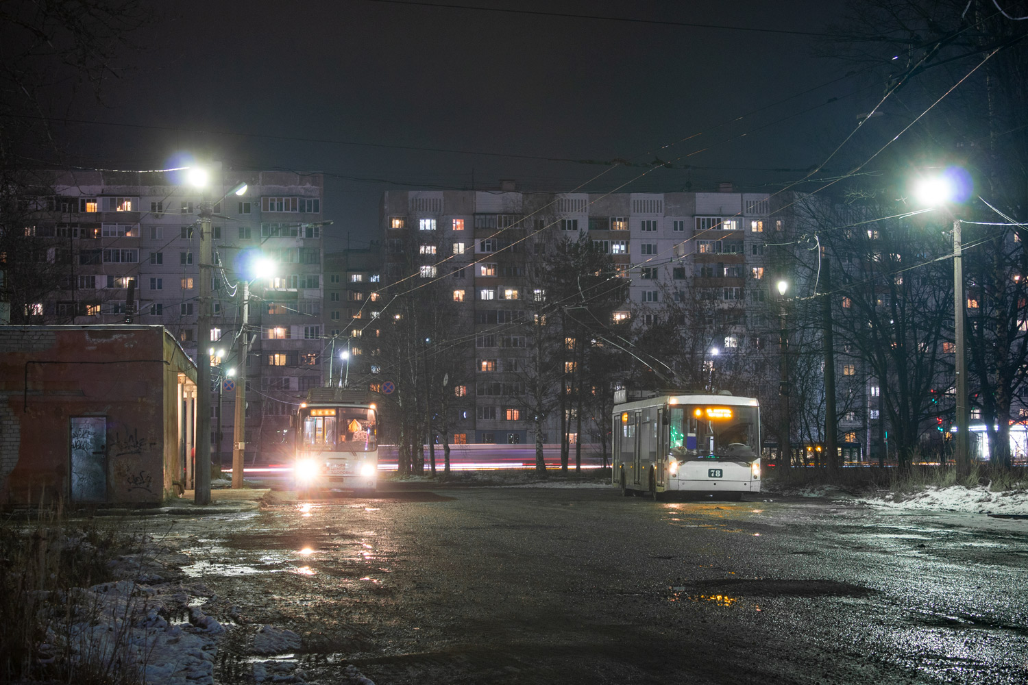 Ярославль — Конечные станции и разворотные кольца — троллейбус