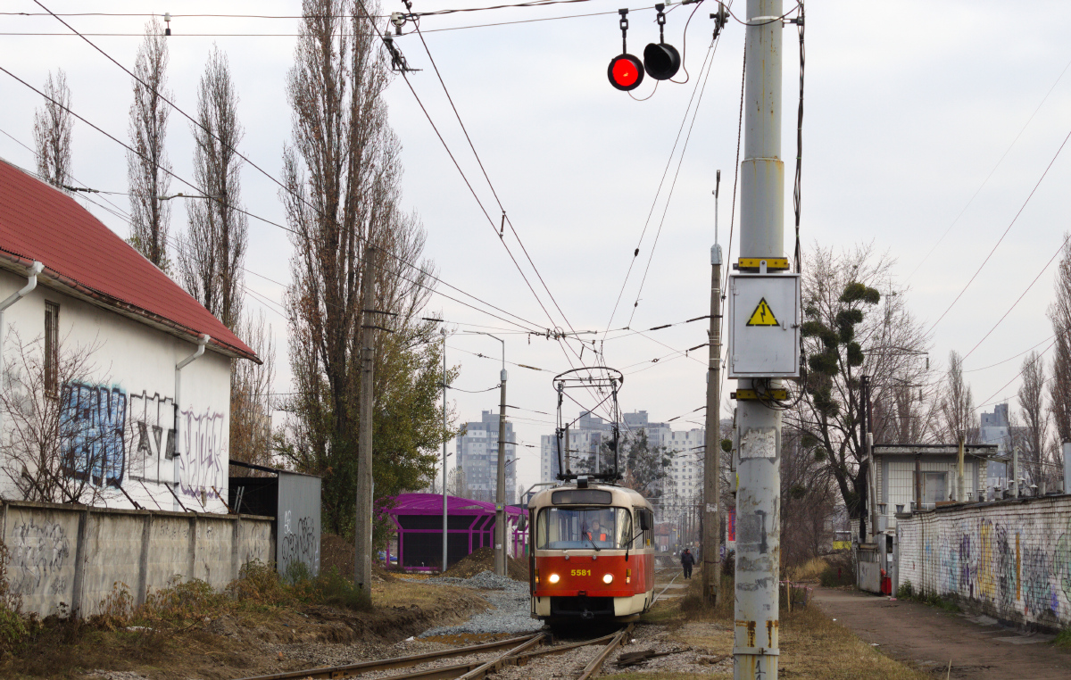 Киев, Tatra T3SUCS № 5581; Киев — Реконструкция левобережной трамвайной сети