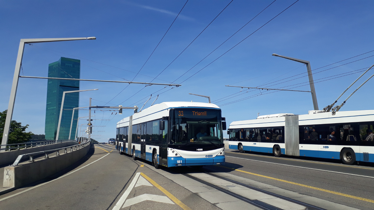 Цюрих, Hess SwissTrolley 4 (BGT-N2D) № 181