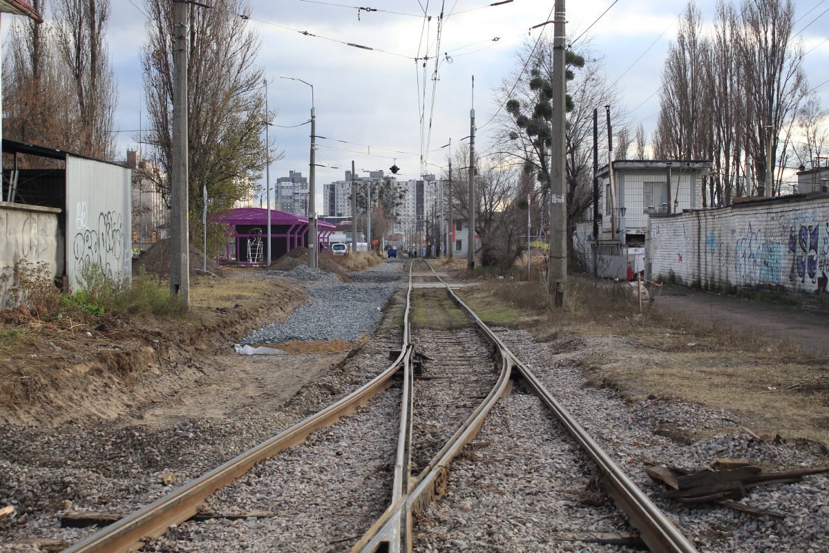 Kiev — Reconstruction of the left bank tram network