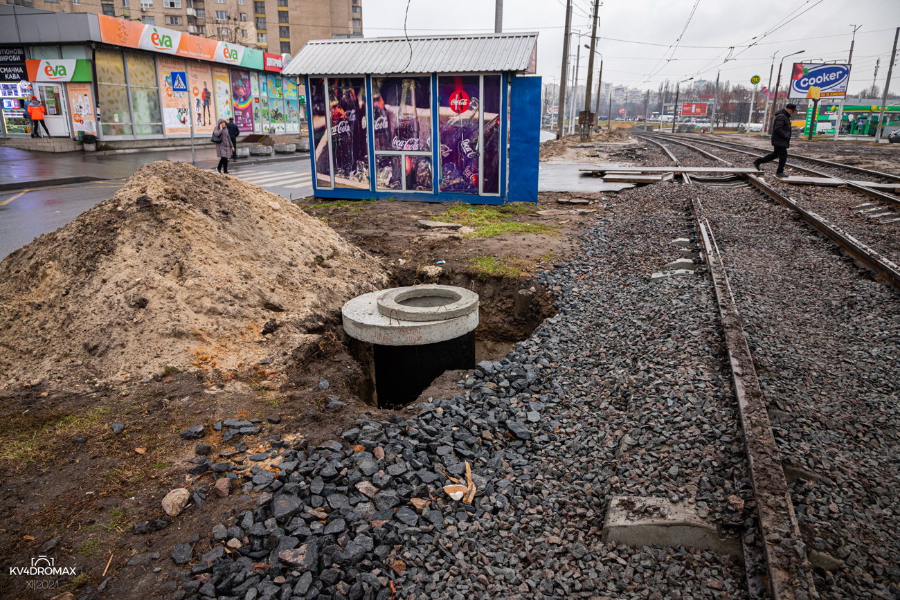 Kyiv — Reconstruction of rapid tramway line: non-rapid section