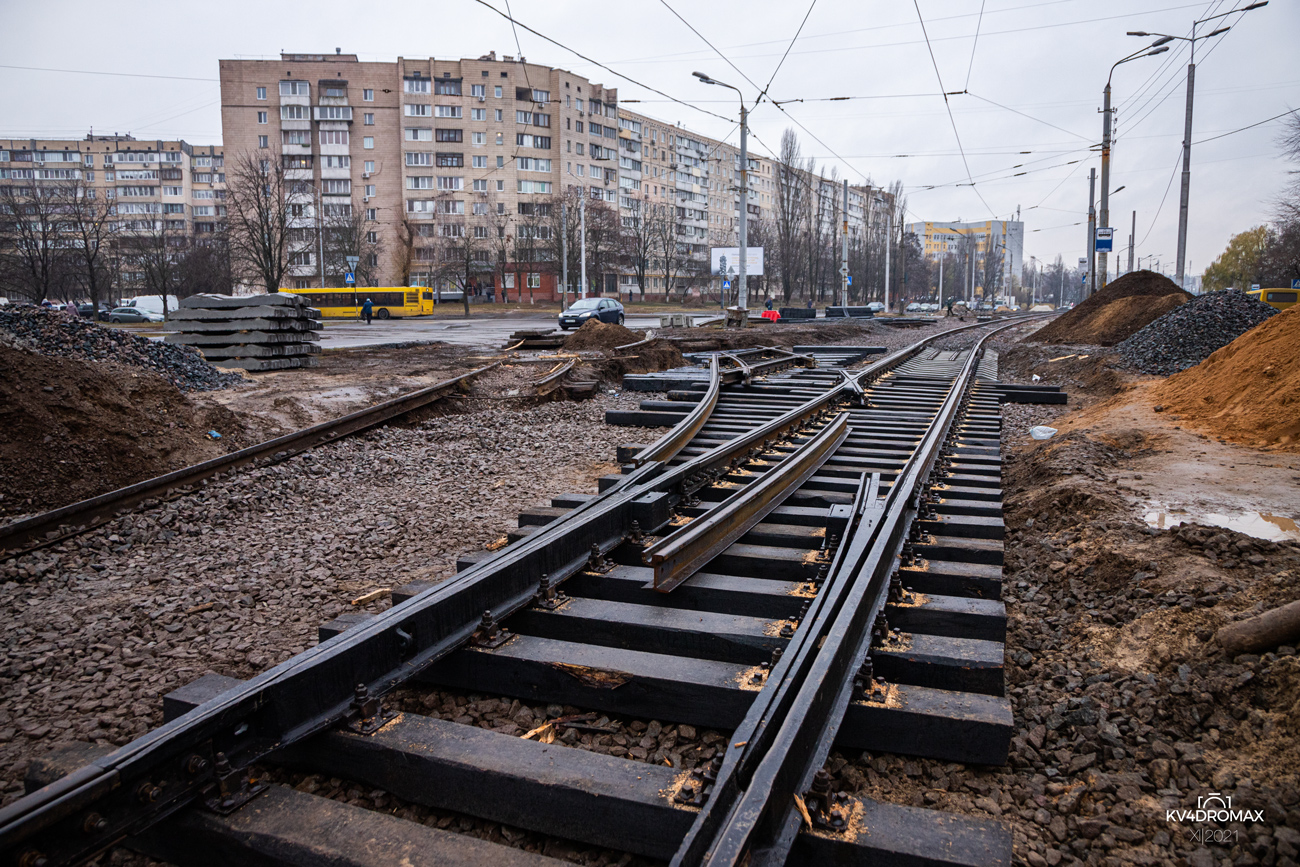 Kiev — Reconstruction of rapid tramway line: non-rapid section