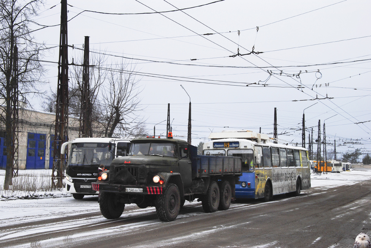 Дзержинск, ЗиУ-682Г [Г00] № 051; Дзержинск — Деятельность Музея городского транспорта; Дзержинск — Перегон троллейбуса ЗиУ-682Г [Г00] № 051 в трамвайное депо для Музея городского транспорта