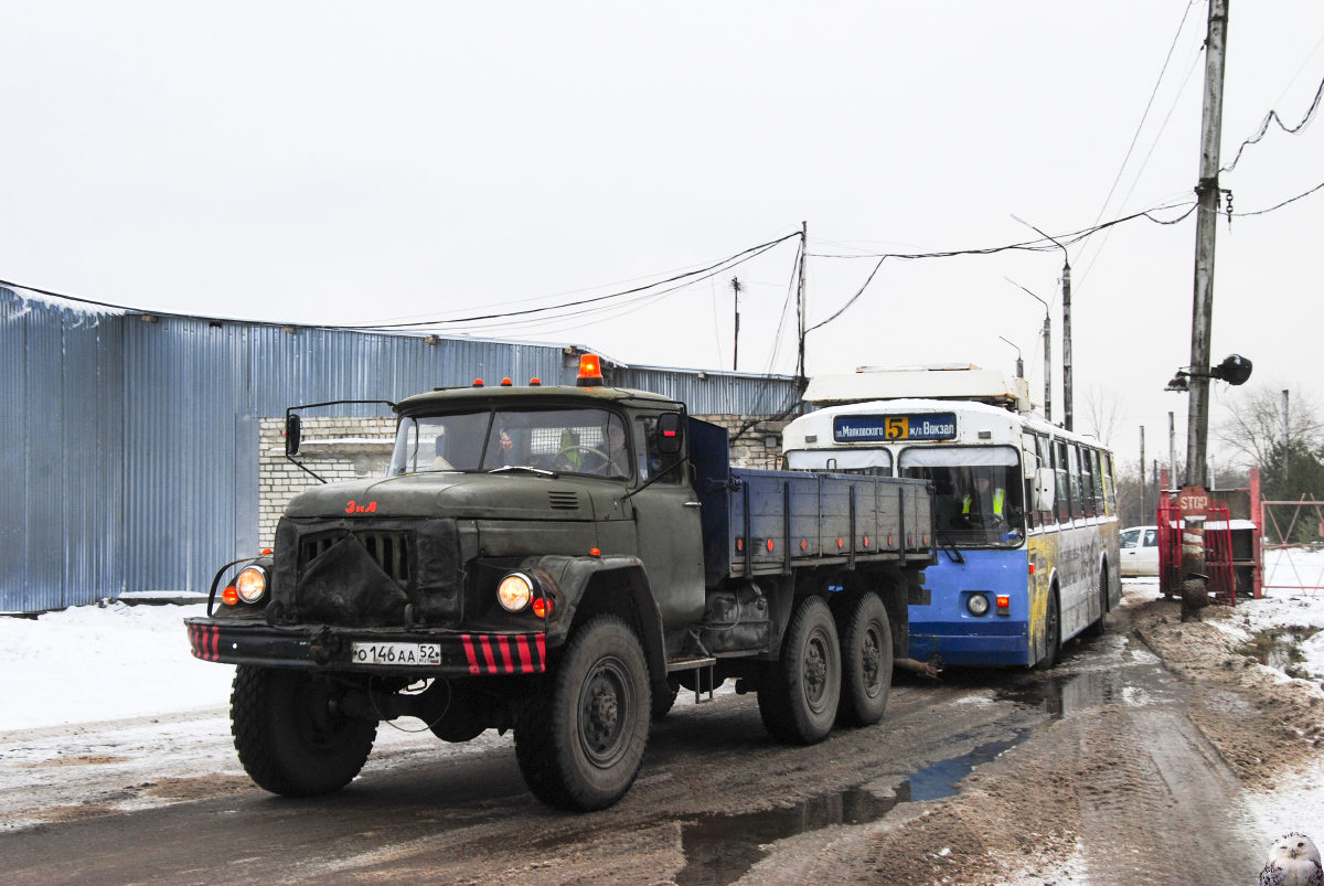 Дзержинск, ЗиУ-682Г [Г00] № 051; Дзержинск — Деятельность Музея городского транспорта; Дзержинск — Перегон троллейбуса ЗиУ-682Г [Г00] № 051 в трамвайное депо для Музея городского транспорта