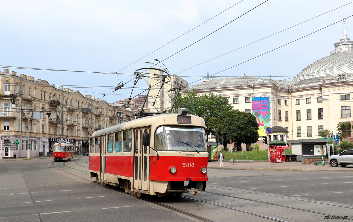 Киев, Tatra T3SU № 5818