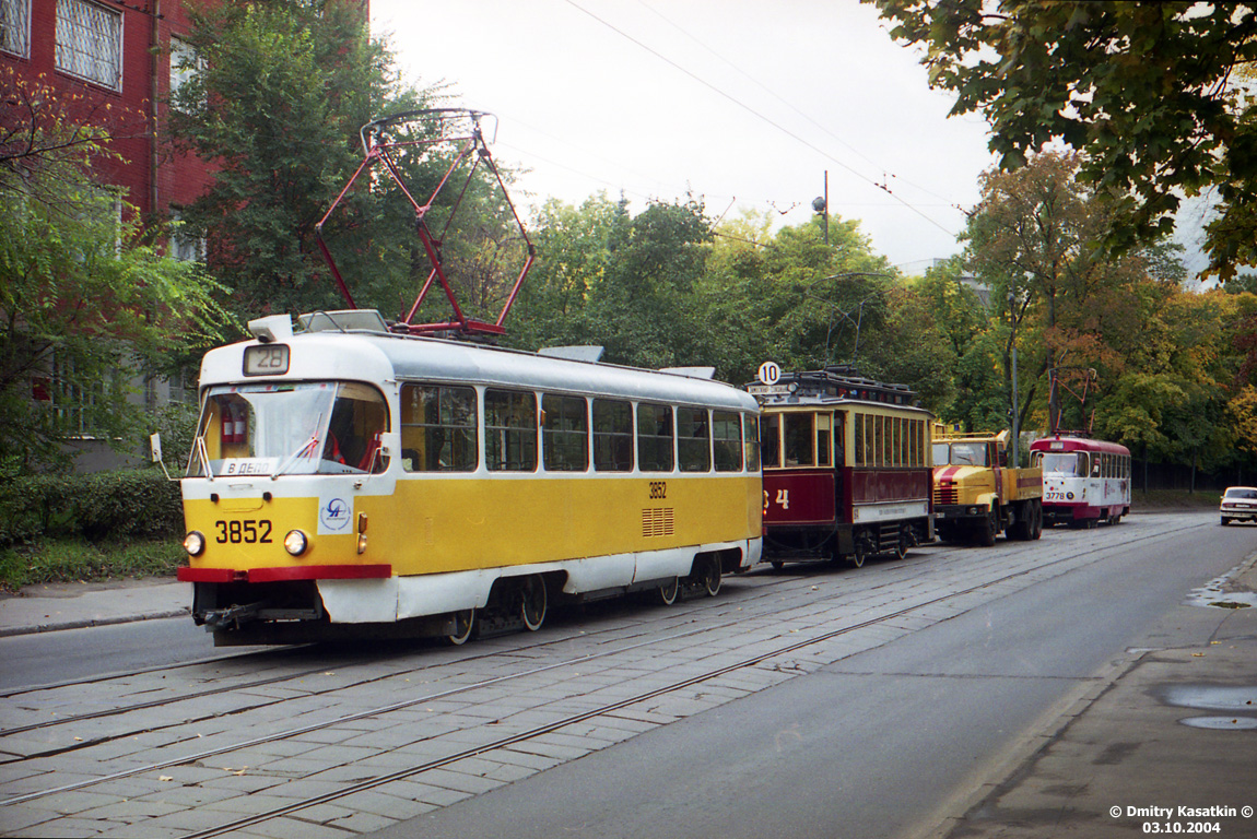 Москва, Tatra T3SU № 3852