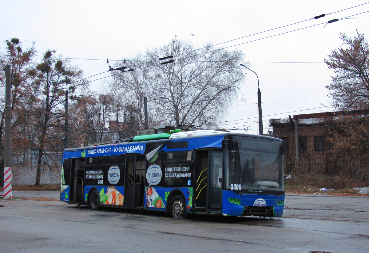 Харьков, ЛАЗ E183A1 № 3406