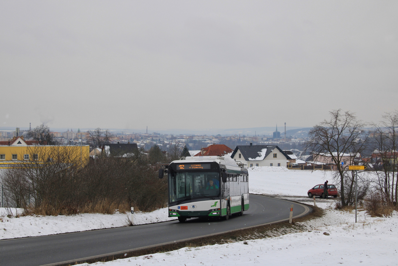 Пльзень, Škoda 26Tr Solaris IV № 591; Пльзень — Троллейбусная линия без контактной сети на Летков