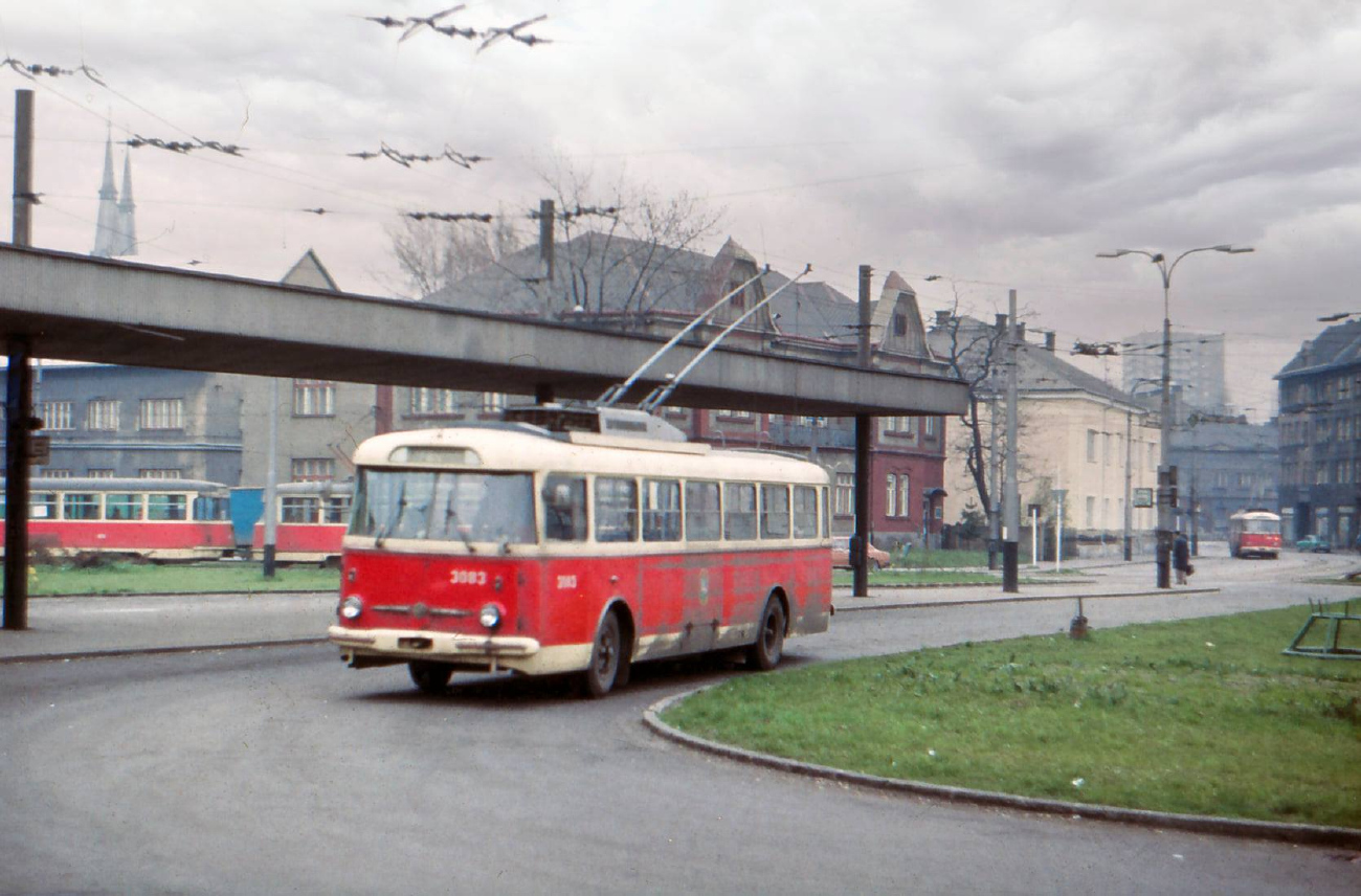 Острава, Škoda 9TrH25 № 3083; Острава — Старые фотографии
