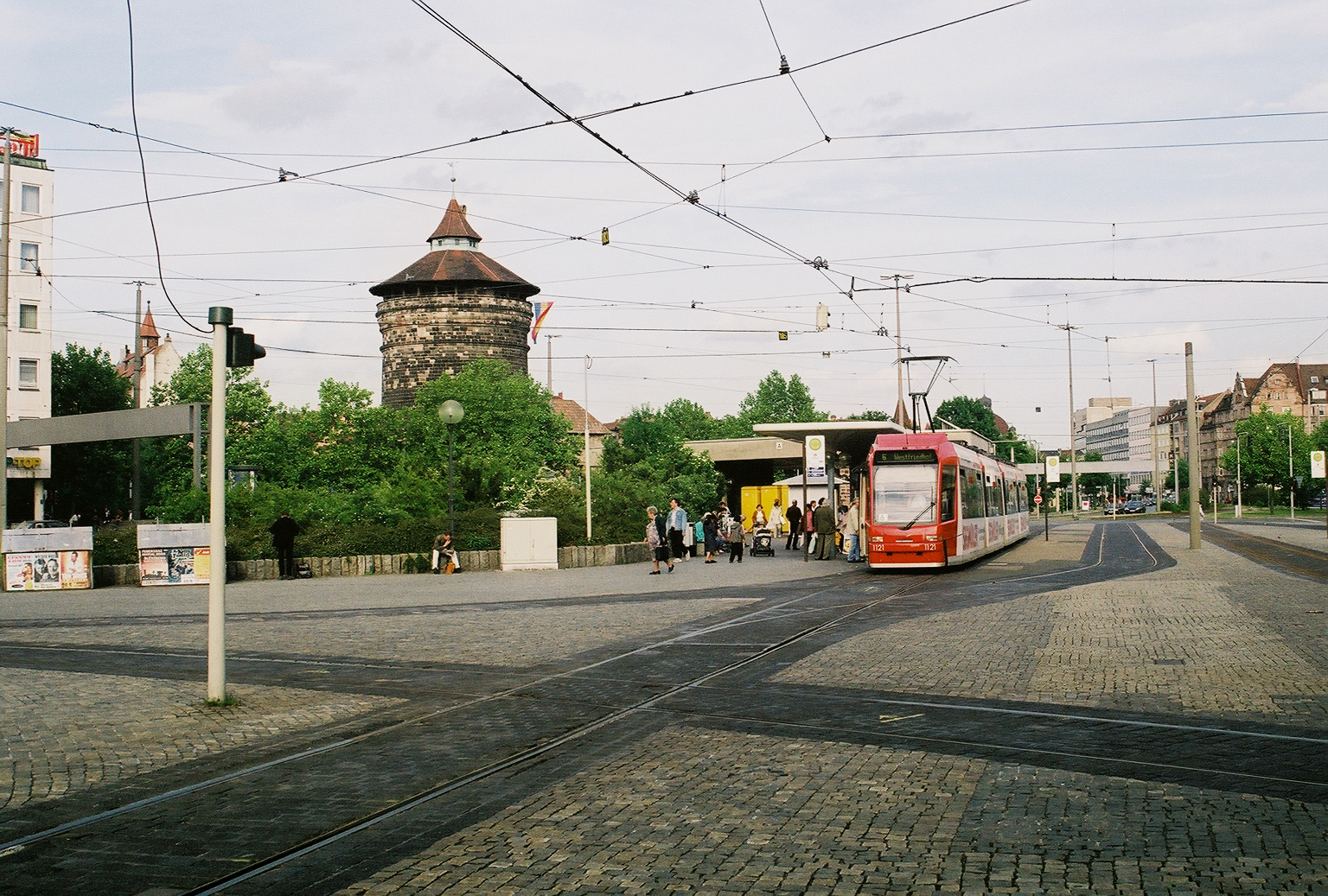 Нюрнберг, Adtranz GT8N2 № 1121; Нюрнберг — Трамвайные линии и инфраструктура
