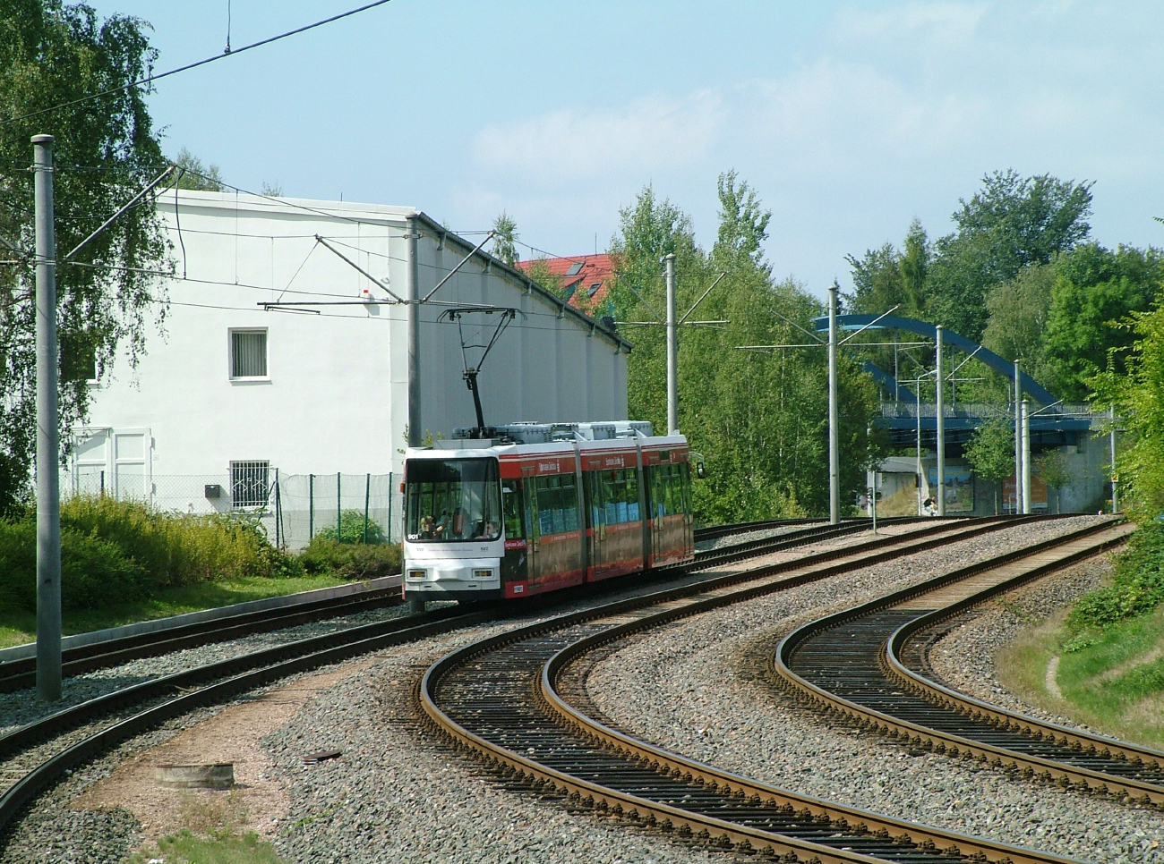 Zwickau, AEG GT6M — 901; Zwickau — Tram lines and Infrastructure • Straßenbahnstrecken und Infrastruktur