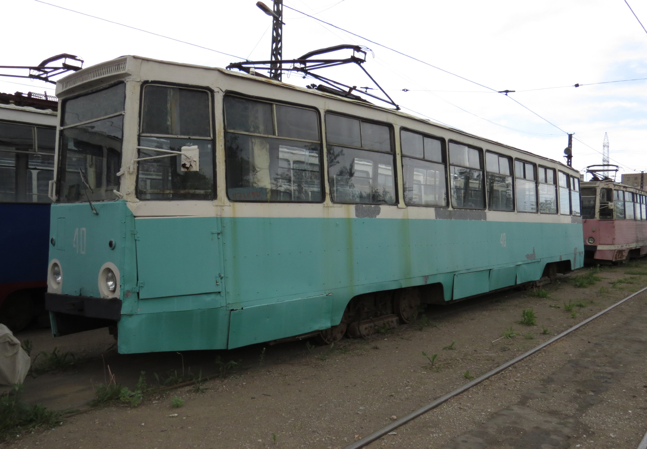 Темиртау, 71-605 (КТМ-5М3) № 40; Темиртау, 71-605 (КТМ-5М3) № 43; Темиртау — Трамвайный парк