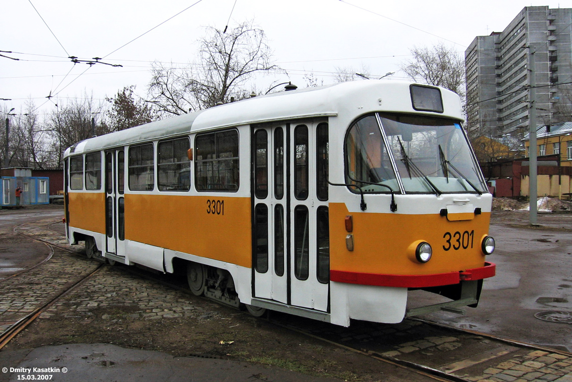 Moscow, Tatra T3SU # 3301