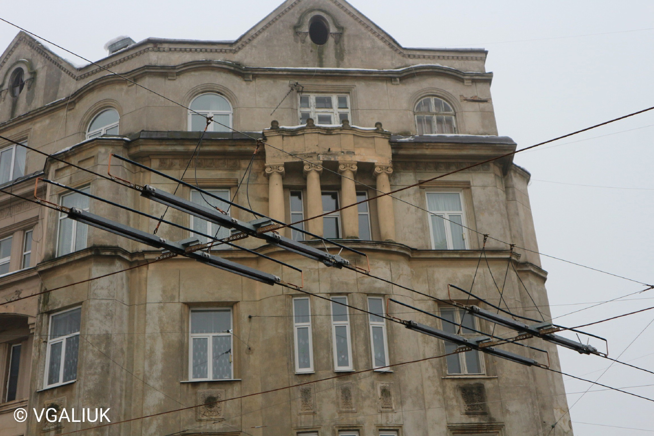 Lviv — Overhead system; Lviv — Track reconstructions: Stepana Bandery str. [28.09.2020 -18.12.2021]; Lviv — Tram lines and infrastructure; Lviv — Trolleybus lines and infrastructure