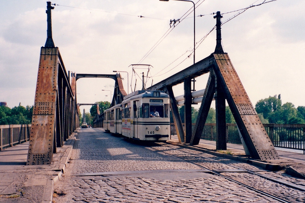 Brandenburg an der Havel, Gotha T2-64 # 140; Brandenburg an der Havel — Suburban Line to Kirchmöser (closed 28.09.2002)