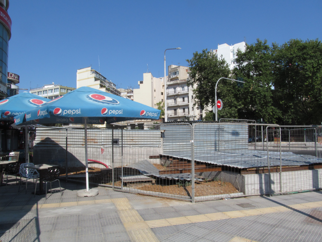 Thessalonique — Construction of the subway