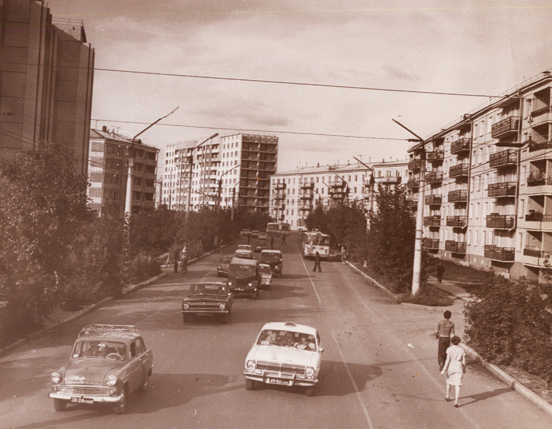 Петропавловск — Старые фотографии; Петропавловск — Троллейбусные линии и инфраструктура