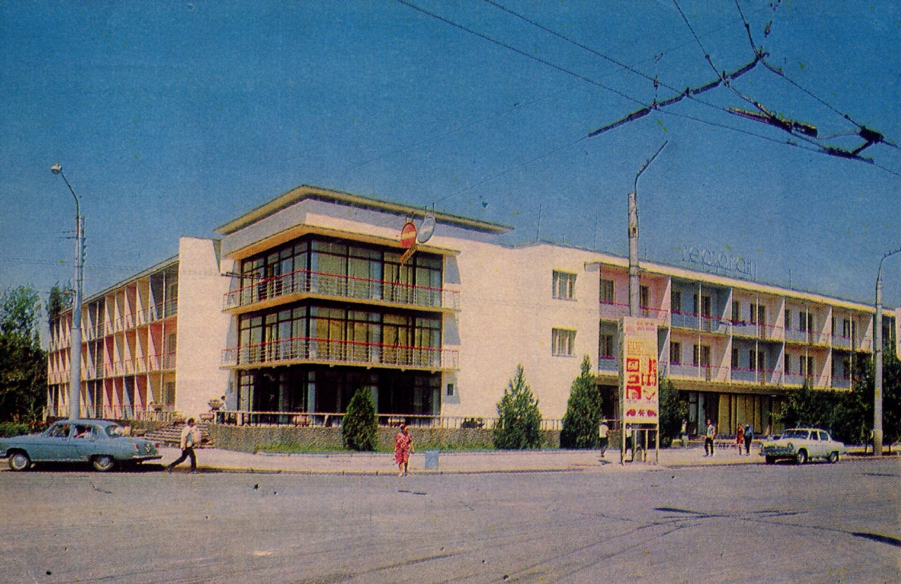 Shymkent — Old Photos; Shymkent — Trolleybus Lines and Infrastructure