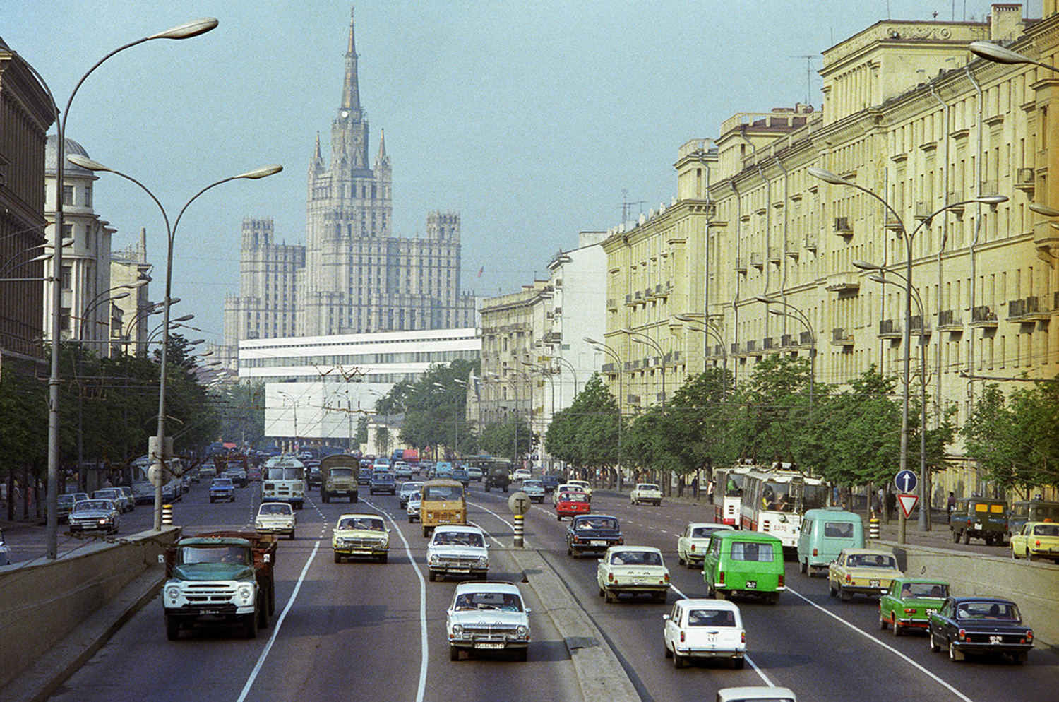 Москва в советское время и сейчас