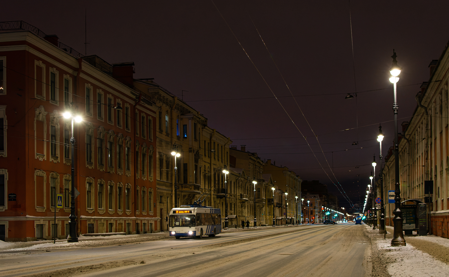 Saint-Petersburg — Trolleybus lines and infrastructure