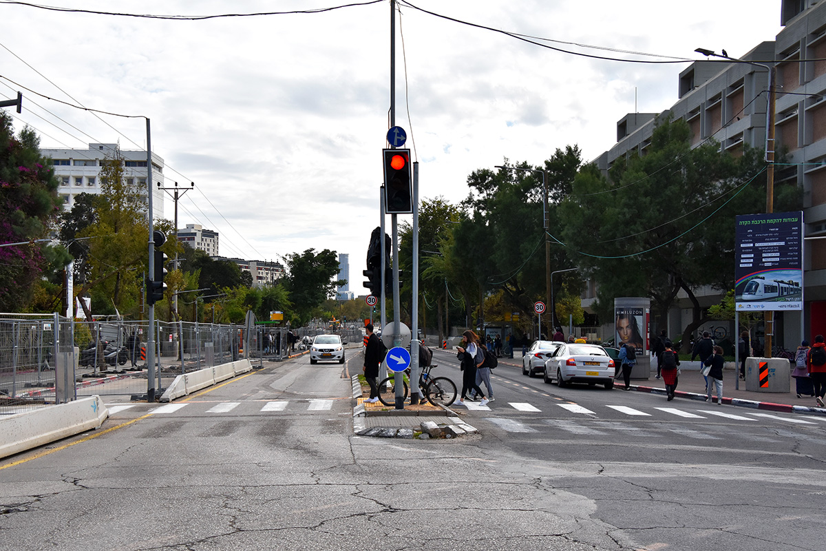 Tel Aviv — Construction of the Green line Light Rail