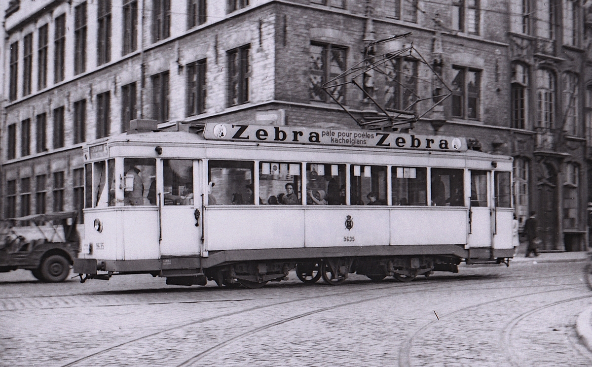 Антверпен, CGTA 3-axle motor car № 9635; Антверпен — Старые фотографии (city trams Mechelen)